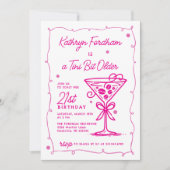 A Tiniビット年上エスプレッソMartini 21歳の誕生日 招待状 (正面)