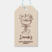 A Tiniビット年上エスプレッソMartini 30歳の誕生日 ギフトタグ (正面)