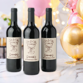 A Tiniビット年上エスプレッソMartini 30歳の誕生日 ワインラベル