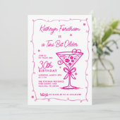 A Tiniビット年上エスプレッソMartini 30歳の誕生日 招待状 (スタンド正面)