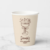 A Tiniビット年上エスプレッソMartini 30歳の誕生日 紙コップ (裏面)