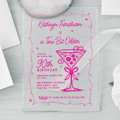 A Tiniビット年上エスプレッソMartini 90誕生日 アクリル招待状