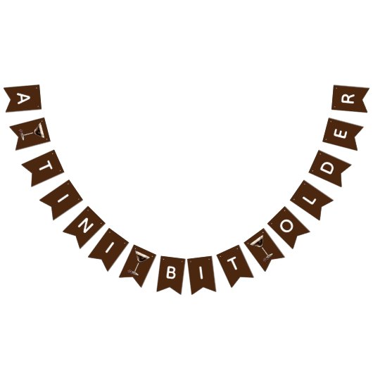 A Tiniビット年上、エスプレッソMartini誕生日パーティー バンティングフラッグ (全)