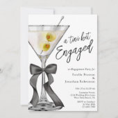 A Tiniビット汚い婚約したMartini婚約パーティ 招待状 (正面)