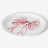 A Tini Baby Girl Bow ペーパープレート (アングル)