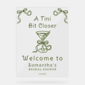 A Tini Bit Closerブライダルシャワーへようこそ アクリルサイン (正面)