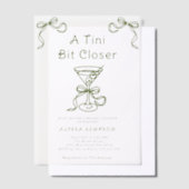 A Tini Bit Closer ブライダルシャワー ベラム紙招待状 (オフセット)