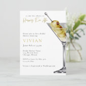 A tini Bit Closer-Martini Bridal Shower 招待状 (スタンド正面)