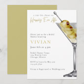 A tini Bit Closer-Martini Bridal Shower 招待状 (正面/裏面)