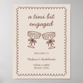 A Tini Bit Engaged Espresso Martini Bachelorette ポスター (正面)