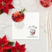 A Tini Bit Jolly Santa Claus Whimsical Themed スタンダードカクテルナプキン