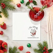 A Tini Bit Jolly Santa Claus Whimsical Themed スタンダードカクテルナプキン