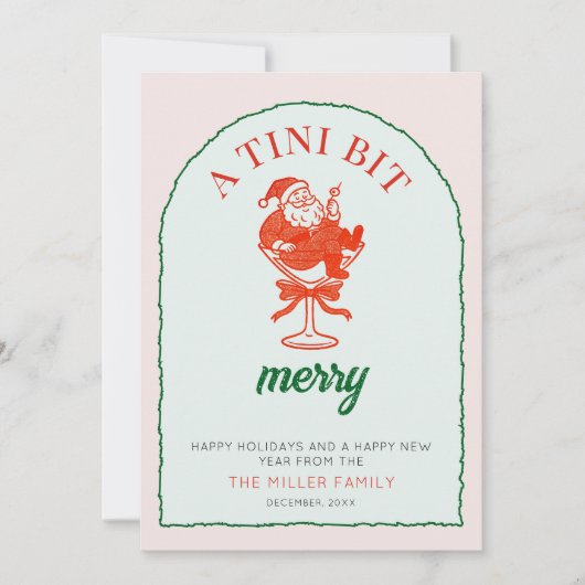 A Tini Bit Merry Christmas  シーズンカード (正面)