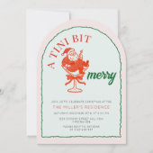 A Tini Bit Merry Christmas Cocktail Party 招待状 (正面)