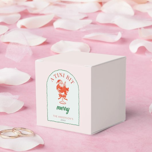 A Tini Bit Merry Christmas Santa Claus フェイバーボックス (ウェディング)