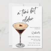 A Tini Bit Older 18th Birthday Invitation 招待状 (正面)