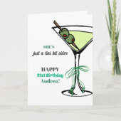 A Tini Bit Older 21st Birthday カード (正面)