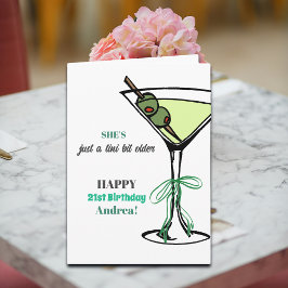 A Tini Bit Older 21st Birthday  カード