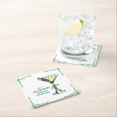 A Tini Bit Older 21st Birthday Party スクエアペーパーコースター (インサイチュ)