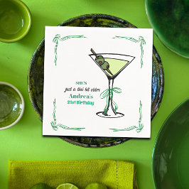 A Tini Bit Older 21st Birthday Party スタンダードカクテルナプキン