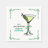 A Tini Bit Older 21st Birthday Party スタンダードカクテルナプキン (正面)