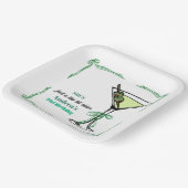 A Tini Bit Older 21st Birthday Party ペーパープレート (傾斜あり)