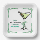 A Tini Bit Older 21st Birthday Party ペーパープレート (正面)