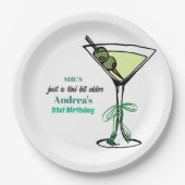 A Tini Bit Older 21st Birthday Party ペーパープレート (正面)