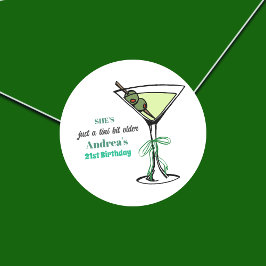 A Tini Bit Older 21st Birthday Party ラウンドシール