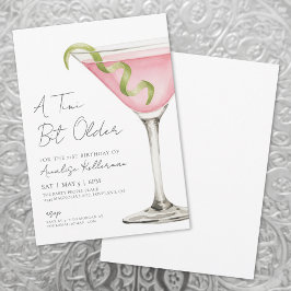 A Tini Bit Older Adult Birthday Party Invitation 招待状