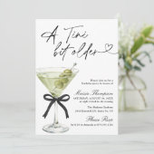 A Tini Bit Older Birthday Party Olive Martini 招待状 (スタンド正面)