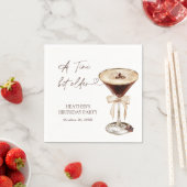 A Tini Bit Older Birthday Party Welcome Sign スタンダードカクテルナプキン (インサイチュ)