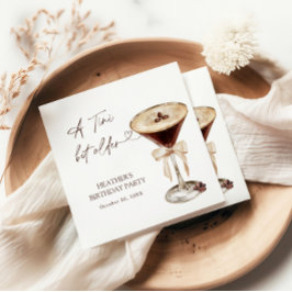 A Tini Bit Older Birthday Party Welcome Sign スタンダードカクテルナプキン