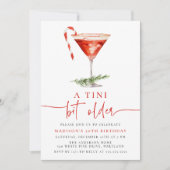 A Tini Bit Older Candy Cane Martini Birthday Party 招待状 (正面)