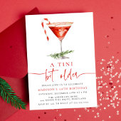 A Tini Bit Older Candy Cane Martini Birthday Party 招待状