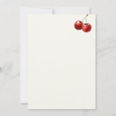 A Tini Bit Older Cherry On Top Martini Birthday 招待状 (裏面)