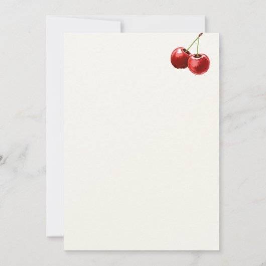 A Tini Bit Older Cherry On Top Martini Birthday 招待状 (裏面)