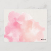 A Tini Bit Older Cocktail Pink Birthday Invitation ポストカード (裏面)