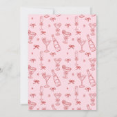 A Tini Bit Older Coquette Cherry Martini Birthday 招待状 (裏面)