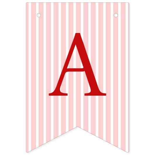 A Tini Bit Older Cute Bow Pink Red Birthday バンティングフラッグ (第2の旗)