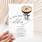A Tini Bit Older Espresso Martini 21st Birthday 招待状