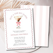 A Tini Bit Older Espresso Martini 30th Birthday 招待状