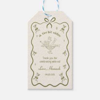 A Tini Bit Older Espresso Martini Birthday Thanks ギフトタグ