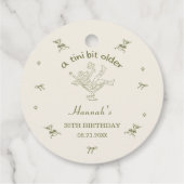 A Tini Bit Older Espresso Martini Bow Birthday フェイバータグ (裏面)