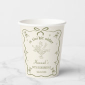 A Tini Bit Older Espresso Martini Bow Birthday 紙コップ (正面)