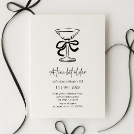 A tini bit older, Hand drawn birthday invitation 招待状