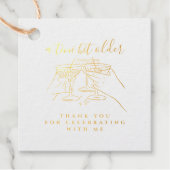 A Tini Bit Older Hand Drawn Cheers Birthday Party フェイバータグ (正面)