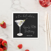 A Tini Bit Older, Martiniをテーマにした誕生日パーティー スタンダードカクテルナプキン (インサイチュ)