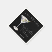 A Tini Bit Older, Martiniをテーマにした誕生日パーティー スタンダードカクテルナプキン (角)