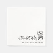 A Tini Bit Older Martiniをテーマにした誕生日パーティー スタンダードカクテルナプキン (正面)